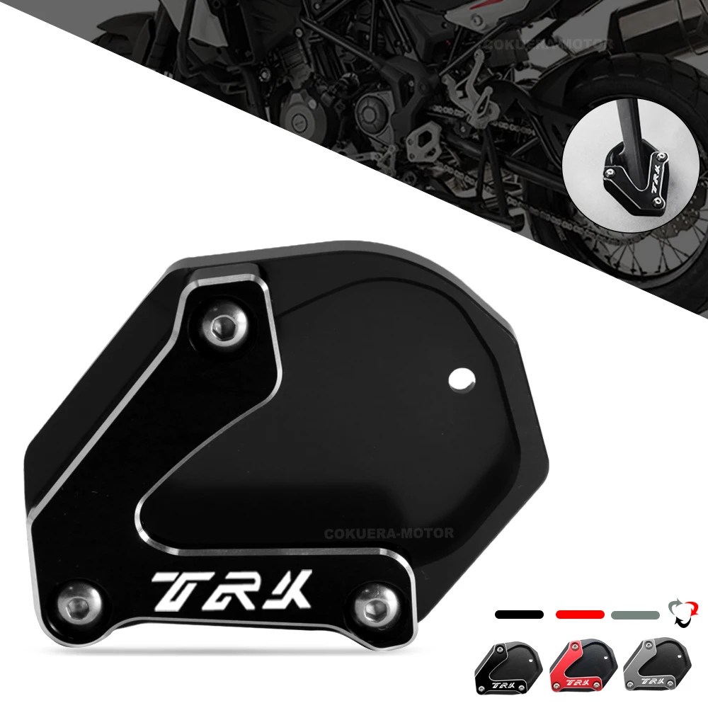 

Motorcycle Kickstand Foot Side Stand Extension Pad Support Plate For BENELLI TRK502 TRK 502X trk 502 2020-2022