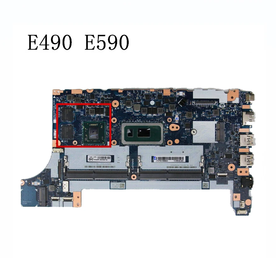 Оригинальная материнская плата для ThinkPad E490 E590 I7-8565 SWG NM-B911 02DL785 5B20V80744 02DL815