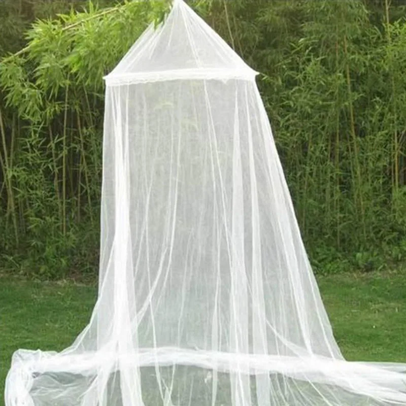 

New Camping Mosquito Net White House Bed Lace Netting Canopy Circular Mosquito Mosquitera Malla for Free Shipping tent net