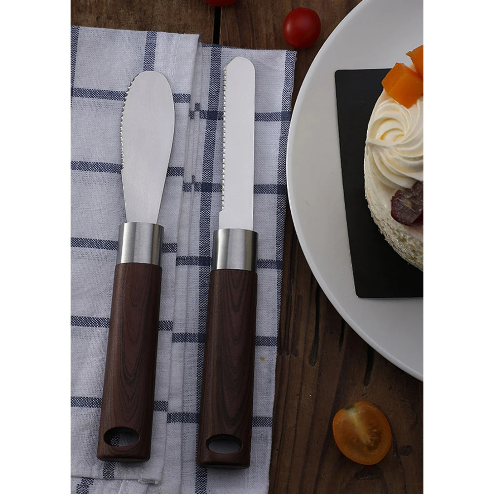 

Stainless Steel Knives Straight Edge 21x2.5cm Plastic Sandwich Spreader Slip Resistant Stainless Steel Butter Knife