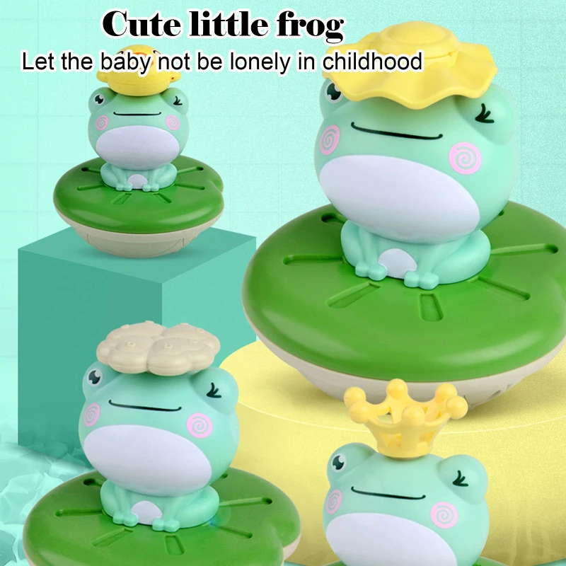 

Baby Bath Electric Spray Water Floating Rotation for Children Kid Swimming Bathroom Bathtub Game Toys Frog Sprinkler Shower Toy