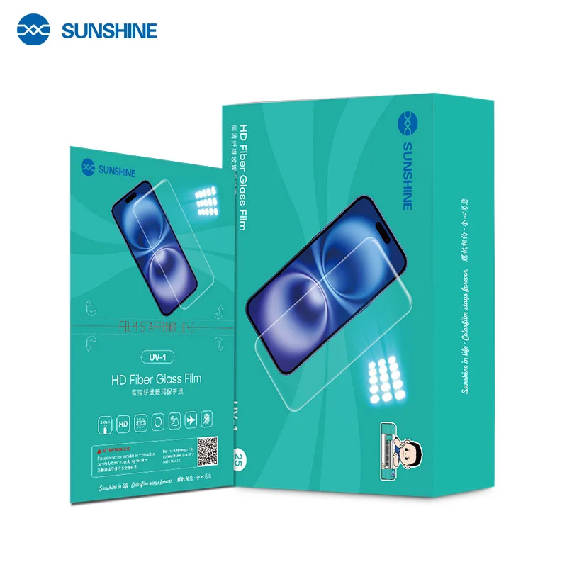 

SUNSHINE UV-1 HD Защитная УФ-пленка из стекловолокна Алмазная взрывозащищенная для машины для резки пленки 890C PRO MAX Y22 Ultra