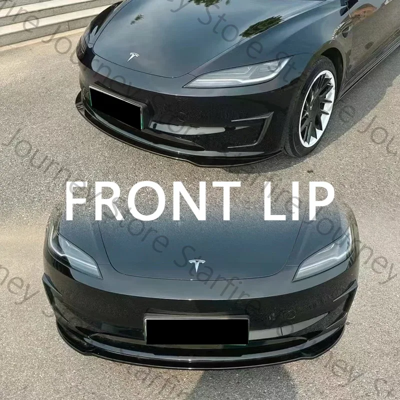Для Tesla Model 3 Highland 2024 FDC Sport Protezione Maisonore Trim Spoiler ABS Nero Kit corpo in carbonio Автоаксессуары