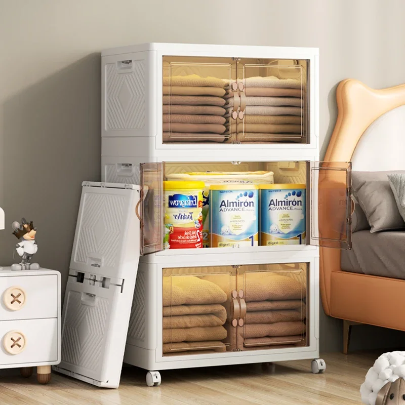 Складной многоярусный ящик для хранения 45 55 65 75 см шкафчик многофункциональные