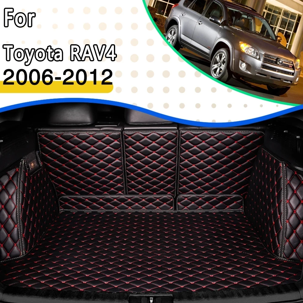 

Car Rear Trunk Mats For Toyota RAV4 Vanguard XA30 2006~2012 7 Seat Protection Coffre Voiture Anti Dirty Car Mats Car Accessories