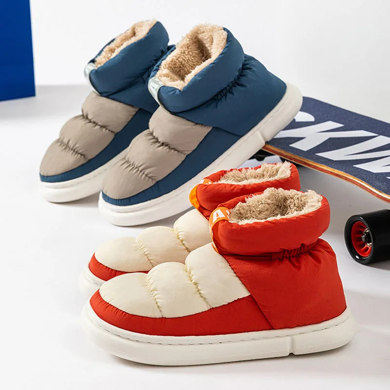 Litfun/женские нечеткие зимние ботинки теплые уютные тапочки на плюшевой подкладке