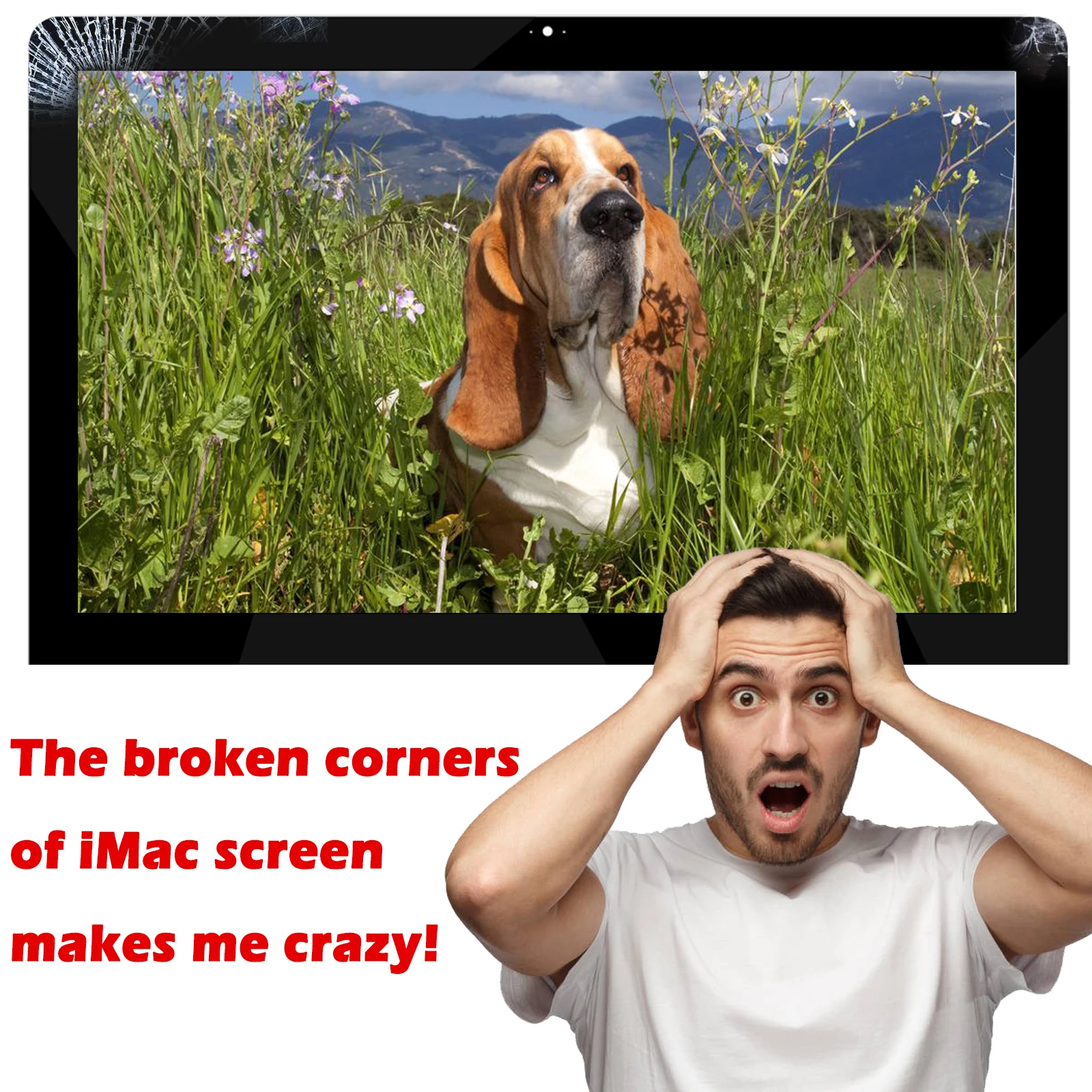 21 5 дюймовая Передняя стеклянная рамка замена Для iMac A1418 фирменное стекло 2012 2013 2014