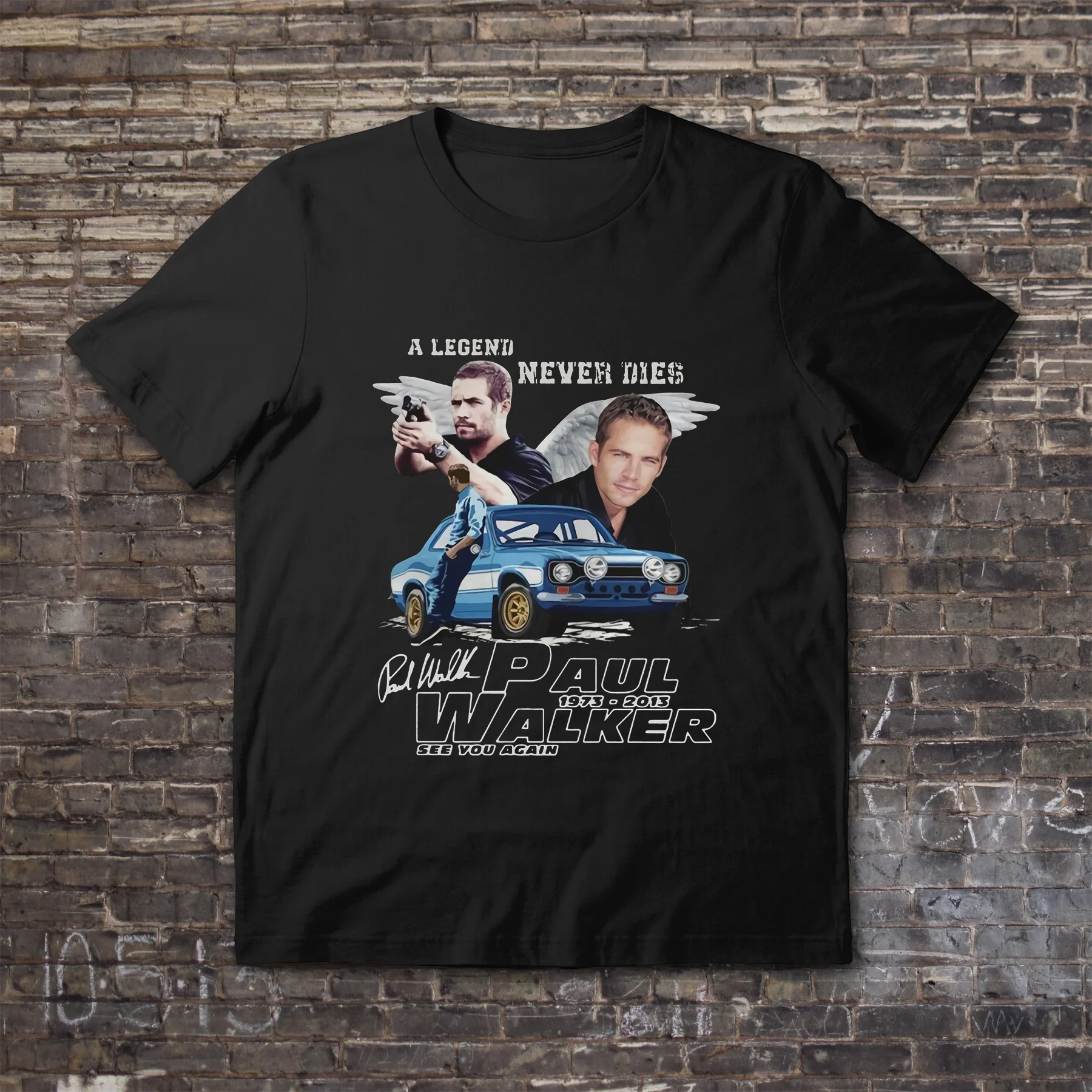 

Amazing Male T Shirt Casual Oversized A Legends Never Die Paul Walker See You Again Classic T-shirt Men T-shirts Graphic S-3XL