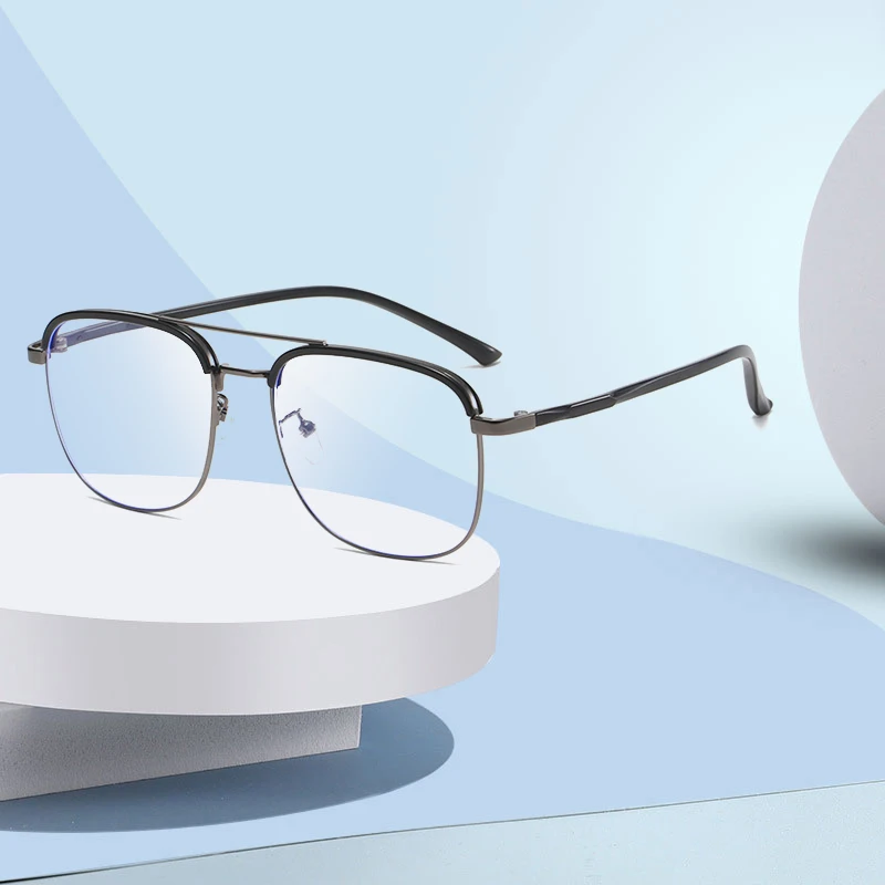 

New 2022 Blue Light Blocking Glasses Frame Optical Eyewear Full Rim Prescription Eyeglasses Aviator Style Hot Men and Women