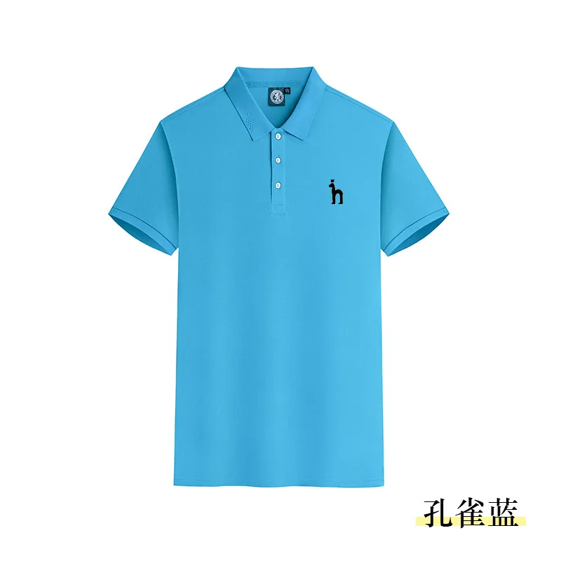 Brand Embroidery Logo Men Shirts Short Sleeve Tops Tees 2023 New Summer Men's T-Shirt Fashion Casual Business POLO Shirt