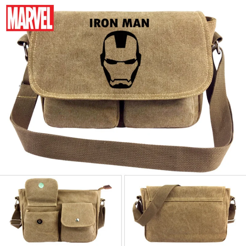 Disney Marvel Casual Sports Bag One-shoulder Rucksack Cartoon Fashion Trend Multi-function Messenger Bag Boys Schoolbag