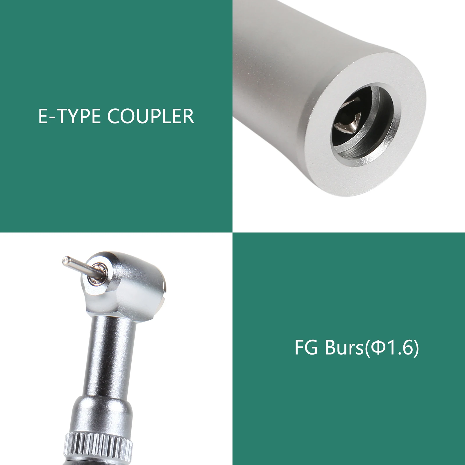 Стоматологический низкоскоростной наконечник YBB FG1 6 мм 1:1 кнопочный угловой