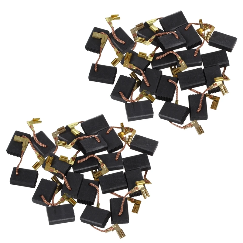 

40 Pcs 21/32 Inch X 27/64 Inch X 13/64 Inch Carbon Brush CB325 For Makita 9554NB 9557NB