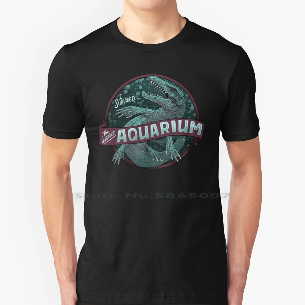 

Хлопковая футболка для аквариума 6XL мир аквариум фильмы динозавры мозозавр праздничный сувенир