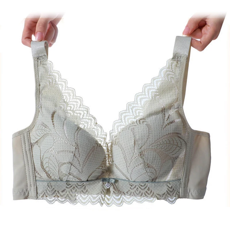 

Ultra thin underwear Bra Push Up gathering adjusting Plump Women steel ring free large size thin cup bras