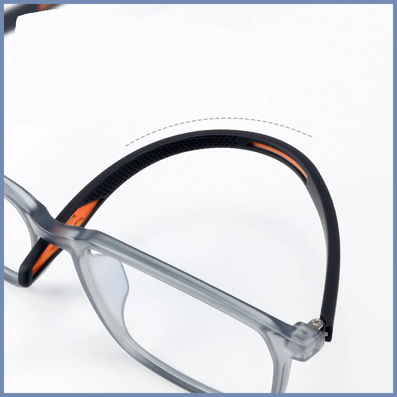 Мужские Оптические очки для близорукости черные спортивные большого размера в