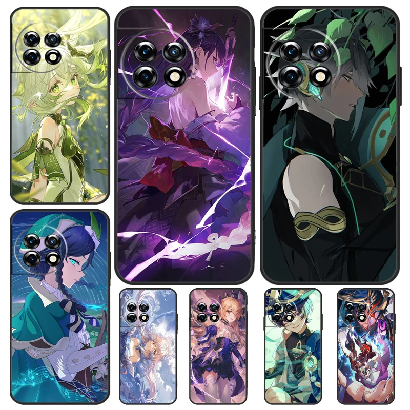 Противоударный чехол Genshin для OnePlus Nord CE 2 Lite 2T N10 N20 N30 3 11 9 10 Pro 10R 10T 8T