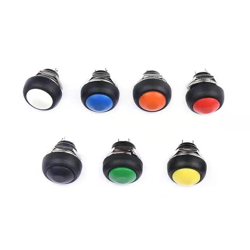 7 шт. встроенный 2-контактный мини-переключатель 12 мм В 1 а с момента сброса IP55