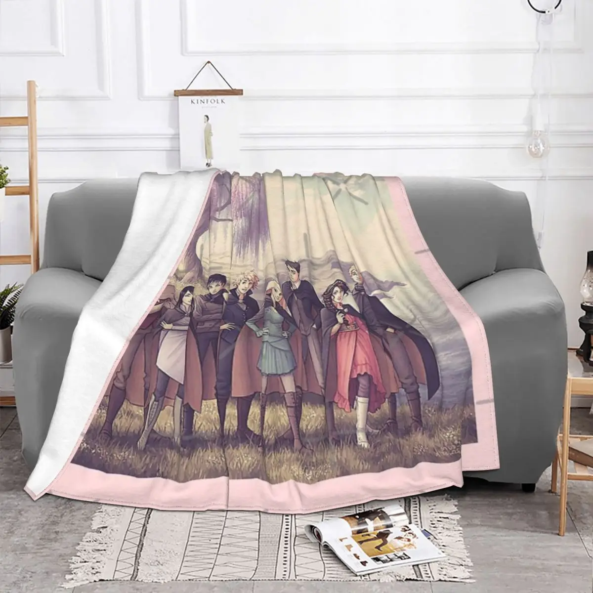 Одеяло с изображением персонажа хранителя из терянных городов покрывало на