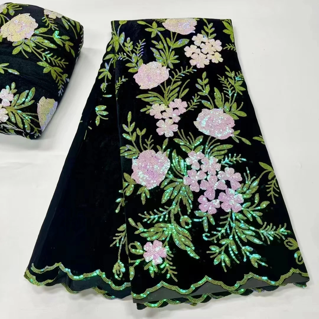 Горячая Распродажа высококачественное Африканское вышитое Сетчатое кружево с