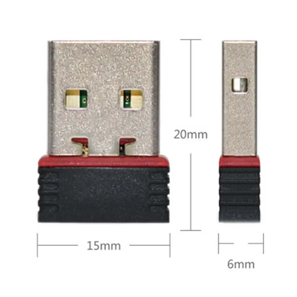 Мини-компьютер Wifi адаптер для ПКноутбука Wi-Fi сетевая карта 150 Мбитс USB-адаптер ПК беспроводной приемник (art.: 3920c1f2a6772) - 3920c1f2a6772