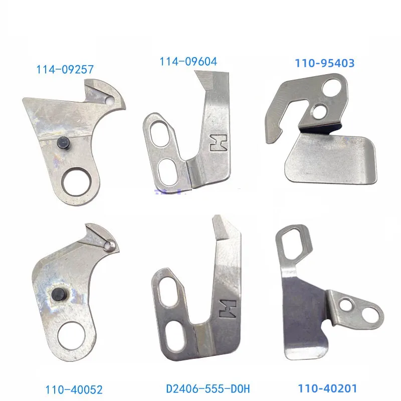 

Strong H Knives 114-09257 114-09604 110-95403 110-40052 D2406-555-D0H 110-40201 Moving Knife Fixed Knife Wire Guide Juki 8700