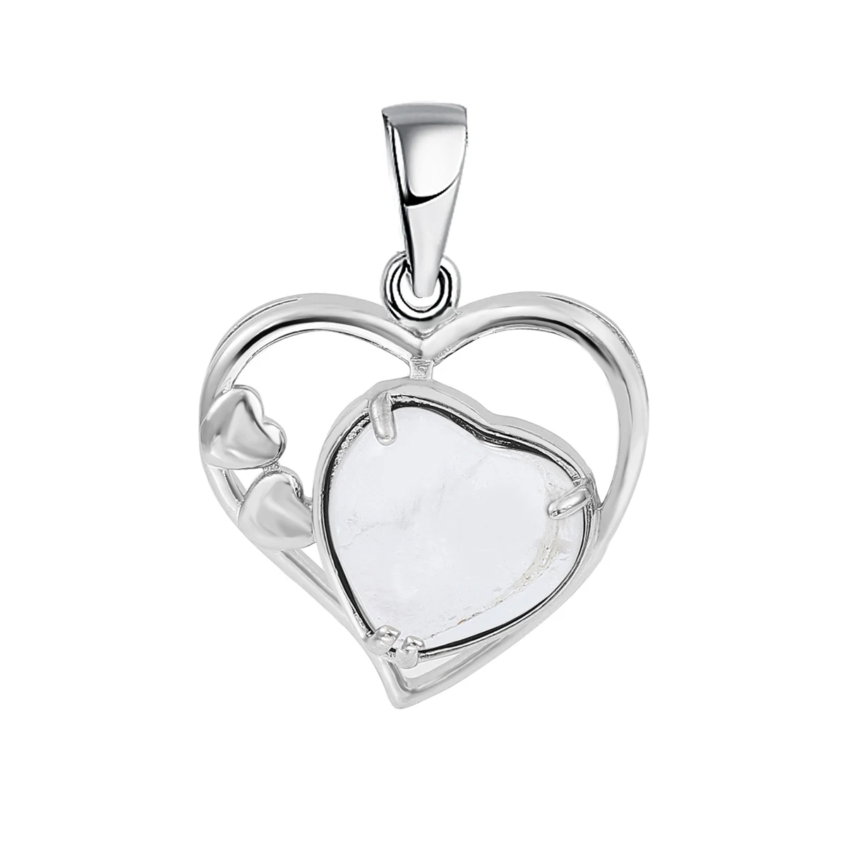 

Crystal Heart Pendant for Making Jewelry Necklace Healing Chakra Forever Gemstone Lucky Love