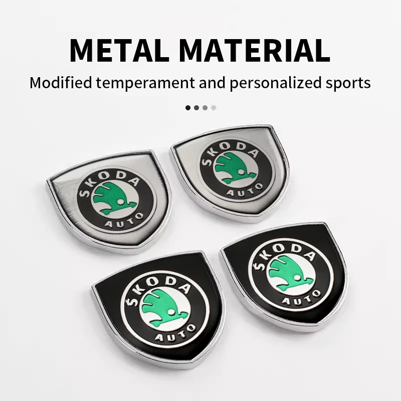 

3D Metal Car Styling Trunk Body Stickers Badge Emblem Decals Accessories For Skoda Octavia Superb Rapid Kodiaq Fabia Karoq Kamiq