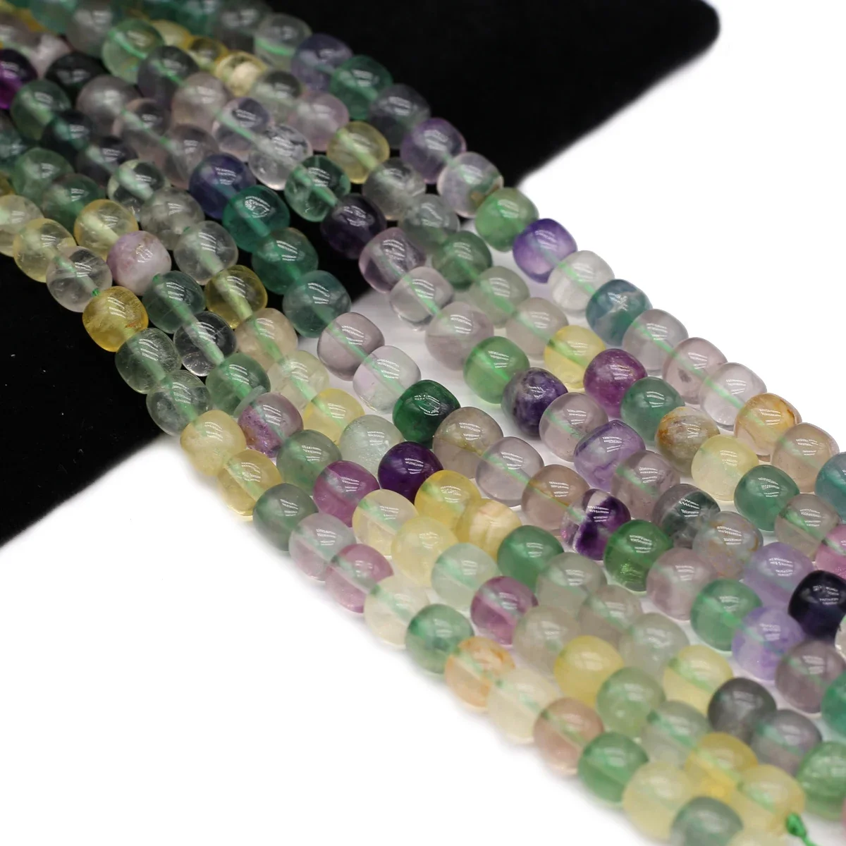 Изящные натуральные разноцветные флюоритовые бусины A + свободные круглые