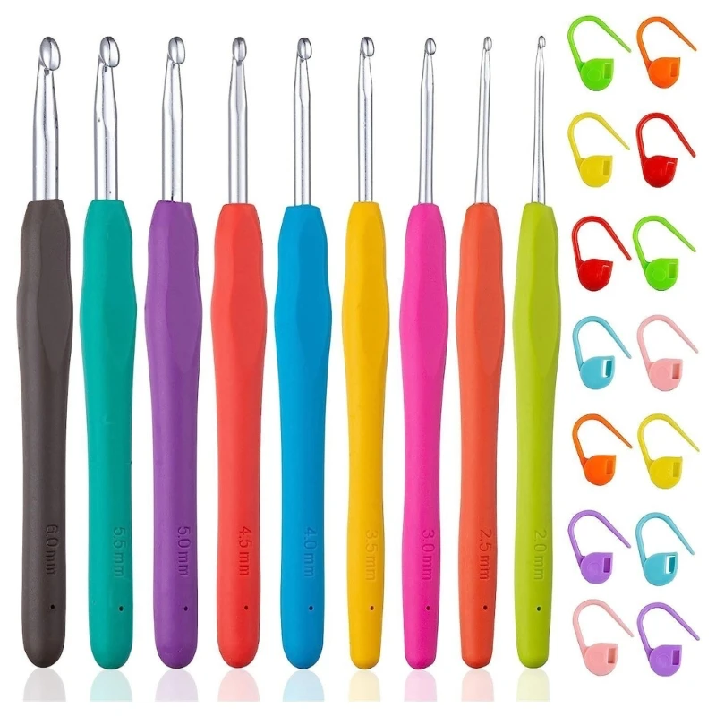 

Multicolor Plastic Knitting Crochet Locking Stitches Marker Sweater Weaving