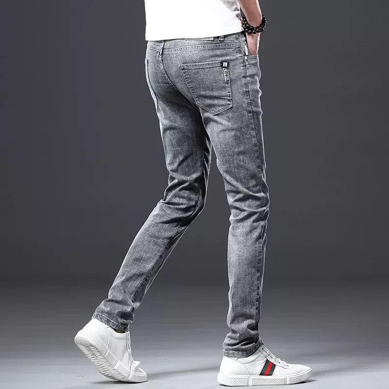 2022New Brand Skinny jeans men Slim Fit Denim Joggers Stretch Male Jean Pencil Pants Blue Men's jeans fashion Casual Hombre