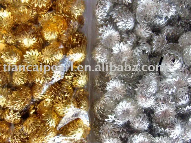 

2000PCS 18mm Silver Plated&Gold Plated Filigree Bead Caps Jewelry Findings Jewelry Accessories Jewelry Fittings Nickel Free!!