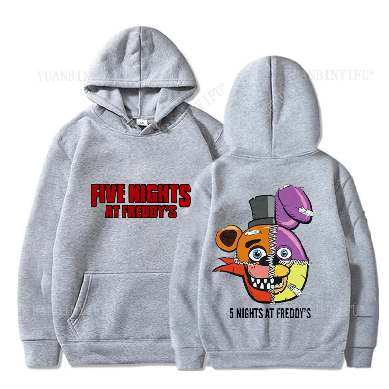Фото Горячий стиль, новый стиль, мода Fnaf 2, аниматроника, пять ночей, осень и пуловер с капюшоном, унисекс, уличная мода, удобный №2