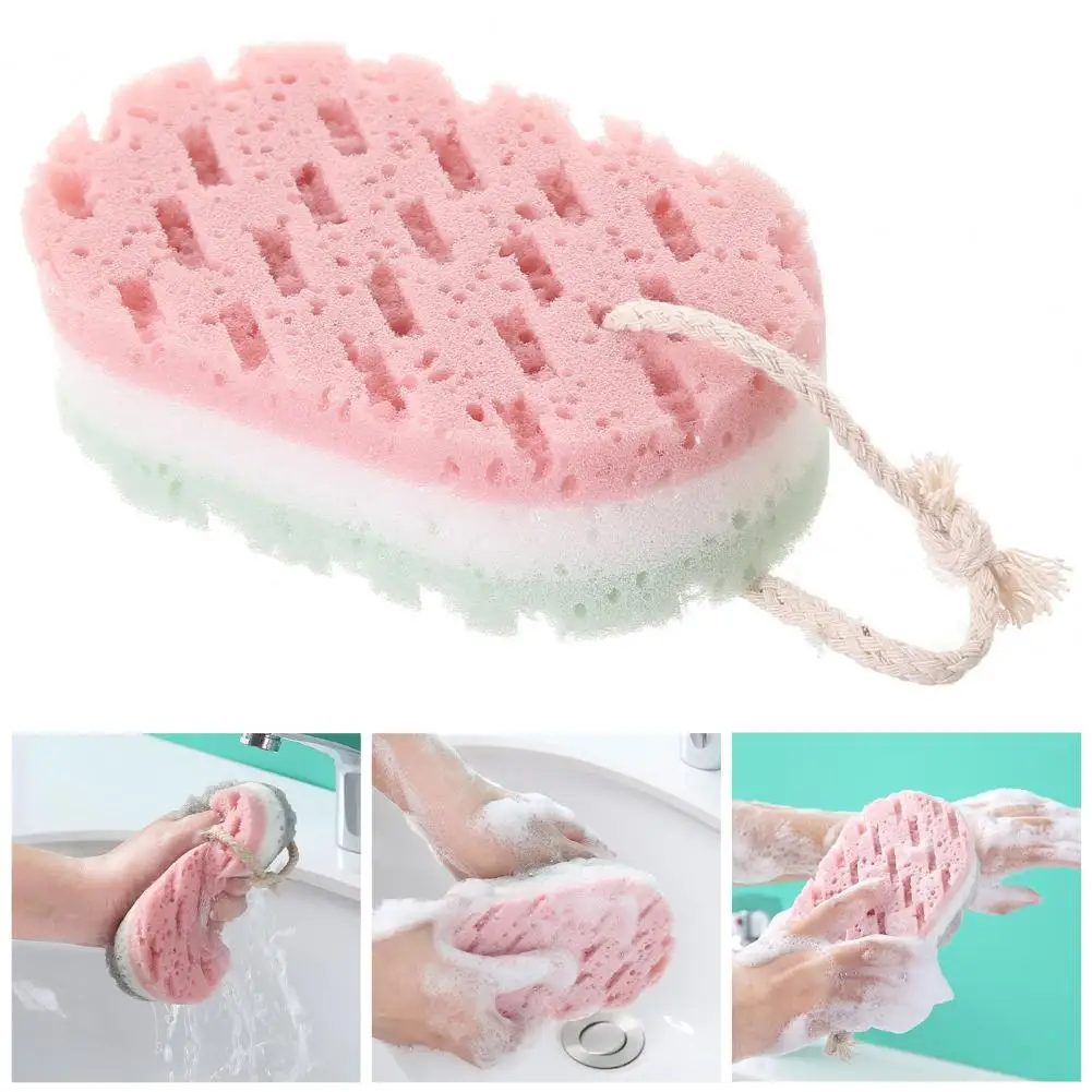 

Ванна губчатая щетка двухсторонняя кожа с разными текстурами-любезно супер мягкая кожа, глубокое очищение, отшелушивающее средство для женщин M