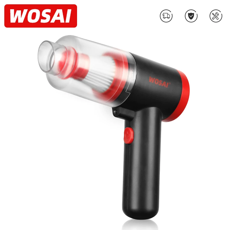 

WOSAI 8000Pa беспроводной пылесос сильный всасывающий портативный автомобильный пылесос влажное сухое использование для домашнего офиса Чистк...