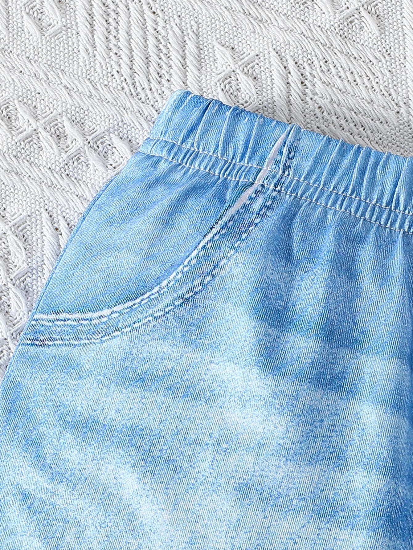 Комплект Из 2 Предметов Для Девочек: Топ С Круглым Вырезом И Короткими Рукавами