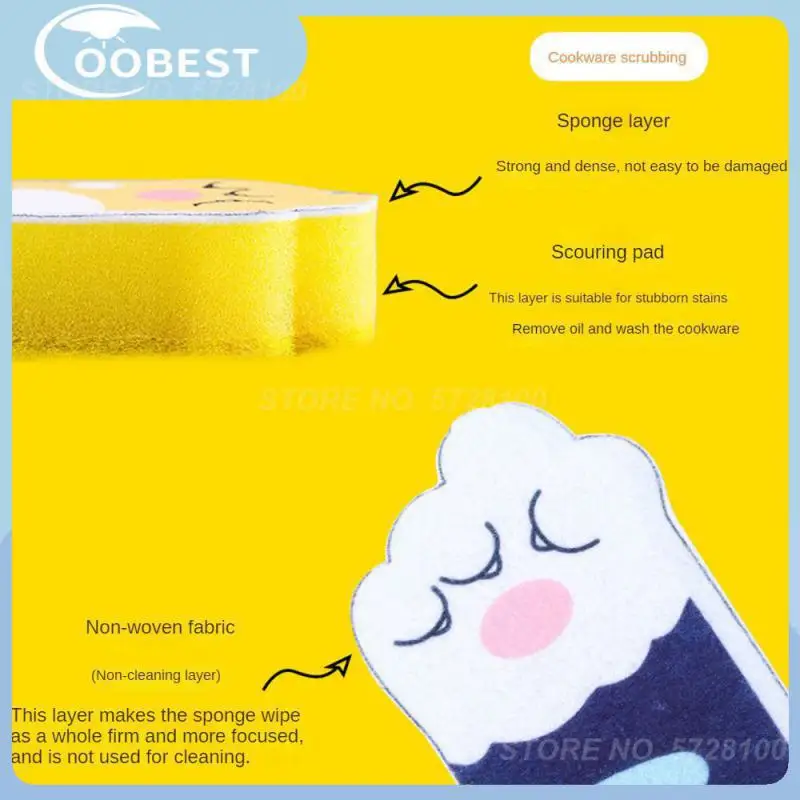 

Кухонные полотенца для мытья посуды с кошачьими крапанами, новые кухонные полотенца для мытья посуды, губка, ткань, кухонные принадлежности для чистки, маленькие