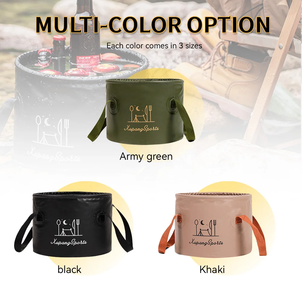 

7/13/20L Collapsible Wash Basin Travel Fishing Hiking Outdoor Camping Protable Folding Bucket Water Container