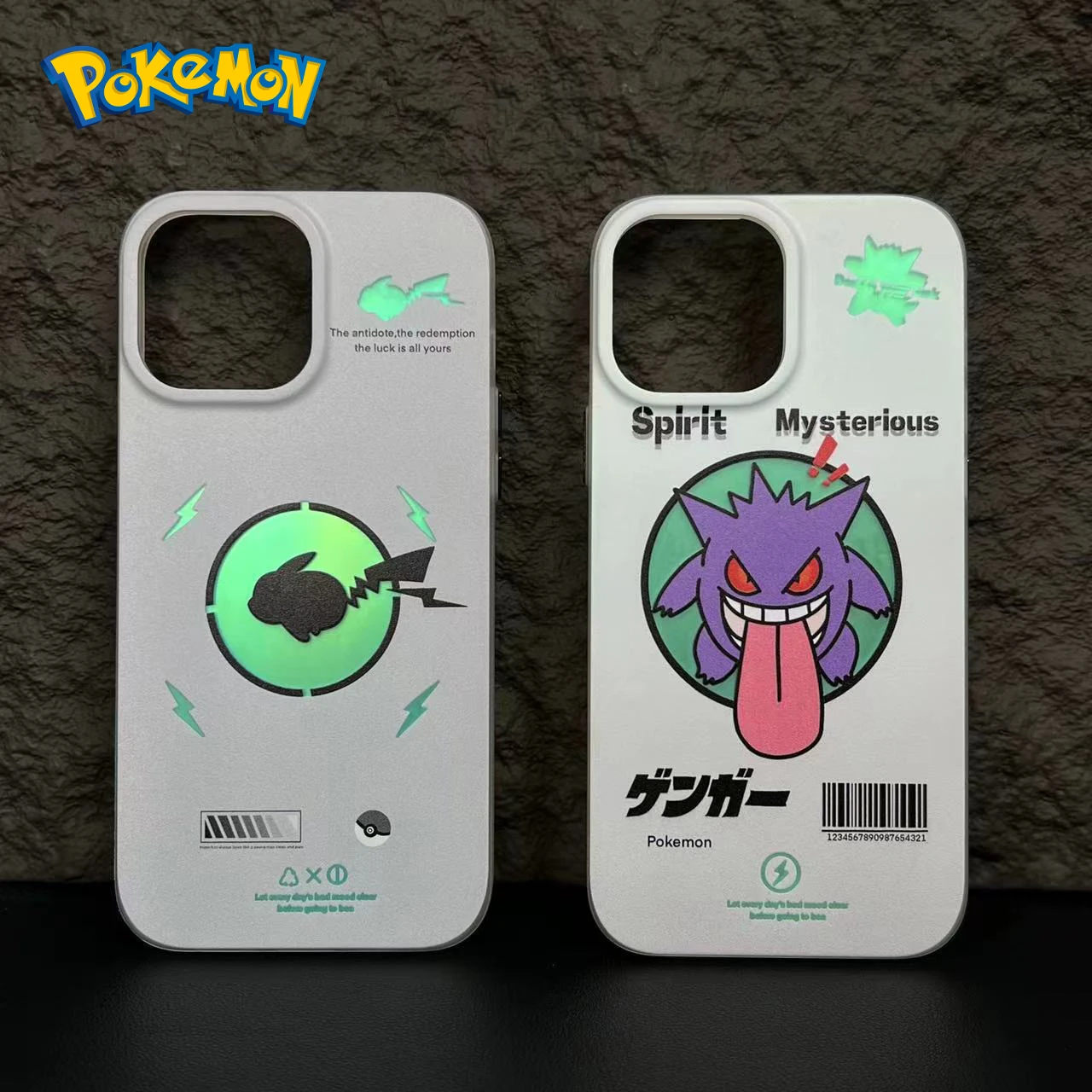 

Модный Лазерный чехол для телефона с аниме покемоном Пикачу гэнгаром для iPhone 14 13 12 11 Pro Max защитный чехол для задней панели телефона