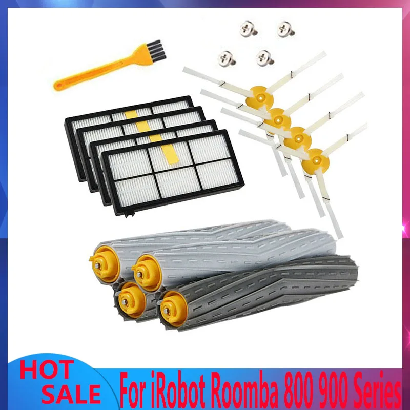 

HEPA Filters Brushes Replacement Parts Kit For iRobot Roomba 980 990 900 896 886 870 865 866 800 Accessories Kit