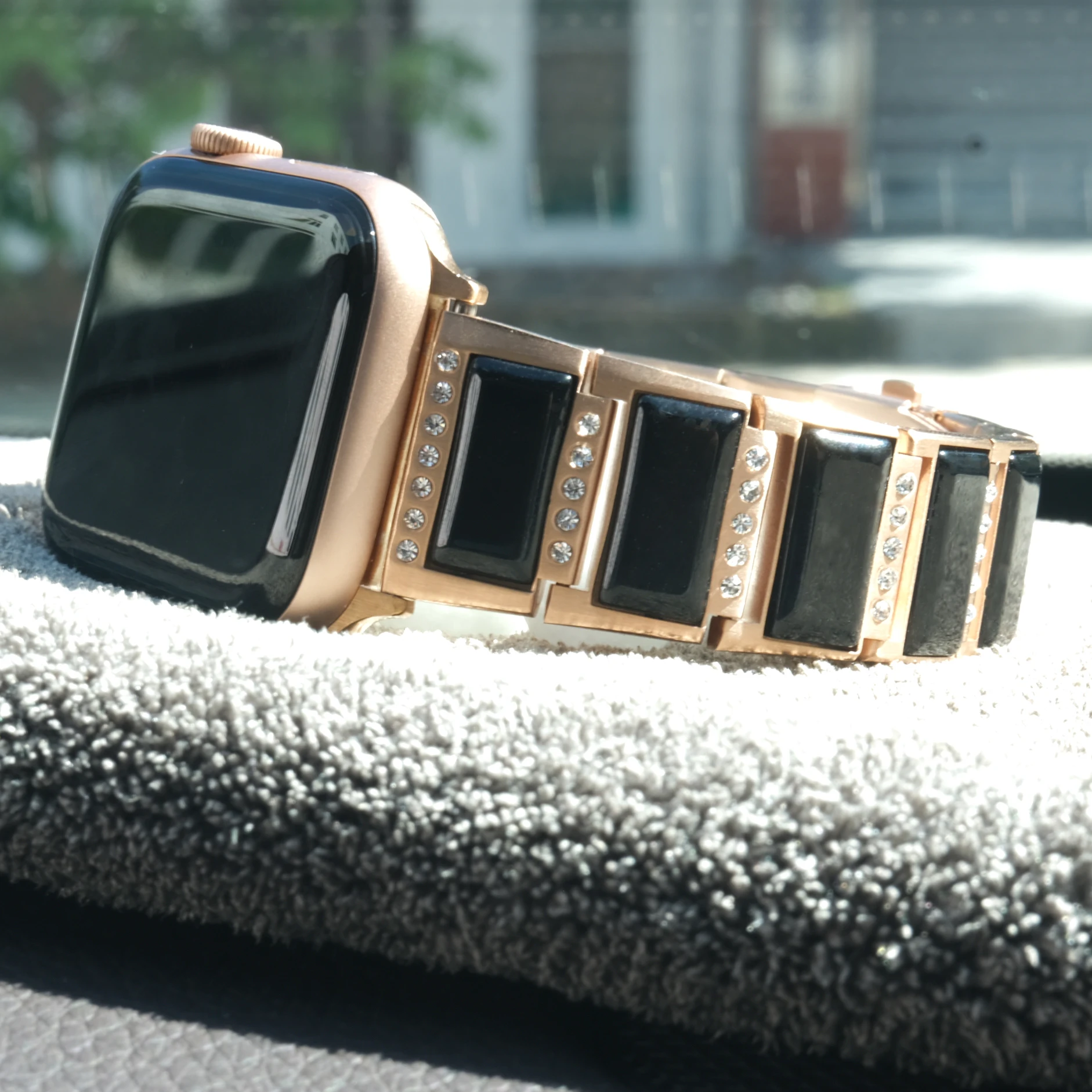 Jewelry+Metal strap for Apple watch 45mm 41mm 44mm 42mm 40mm 38mm Women stainless steel bracelet iWatch UItra 8 7 6 5 4 SE strap