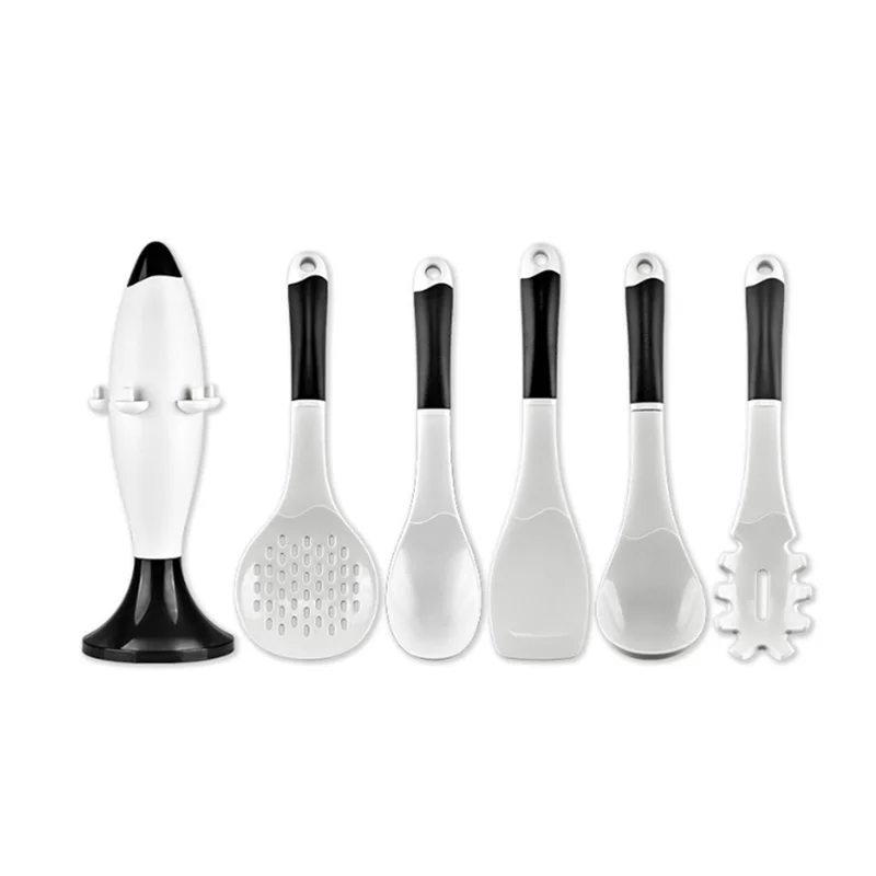 

6-Piece Set Kitchen Tools Silicone Spoon Non-Stick Cookware for Kitchen Gadgets Accessories Cooking Utensils Kitchenware