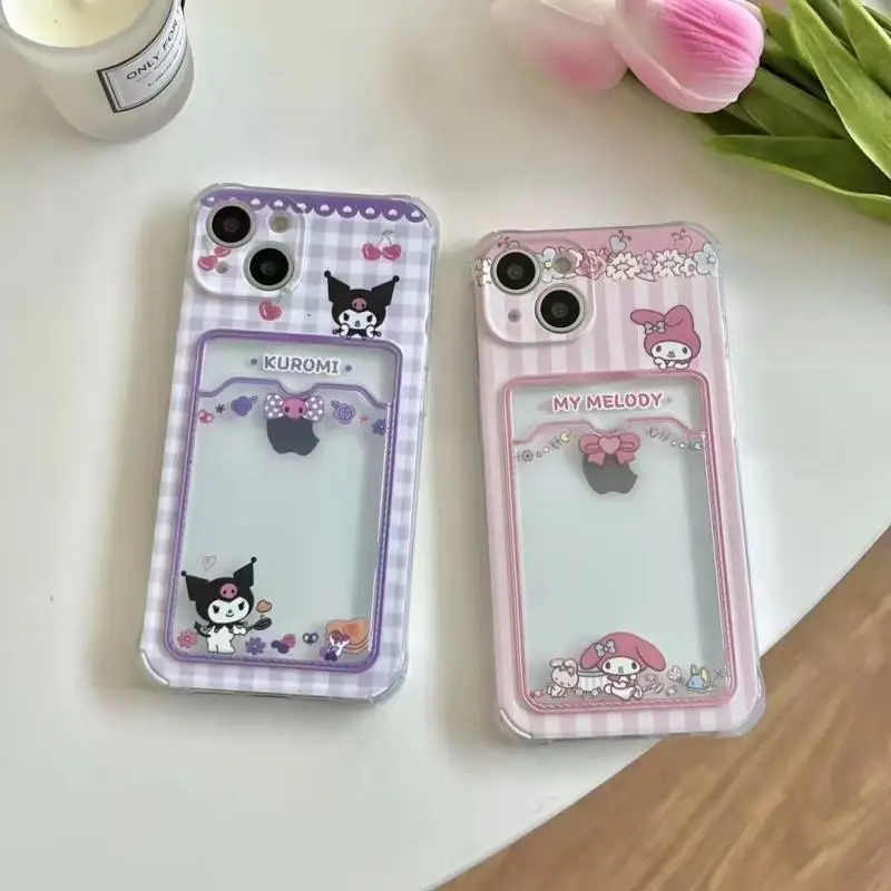 

Kawaii Kuromi My Melody Y2K Sanrioed Pooh Bear Pochacco Phone Case for IPhone 14 13 12 11 Pro Max Xr Xs Max Dustproof Cute Gifts