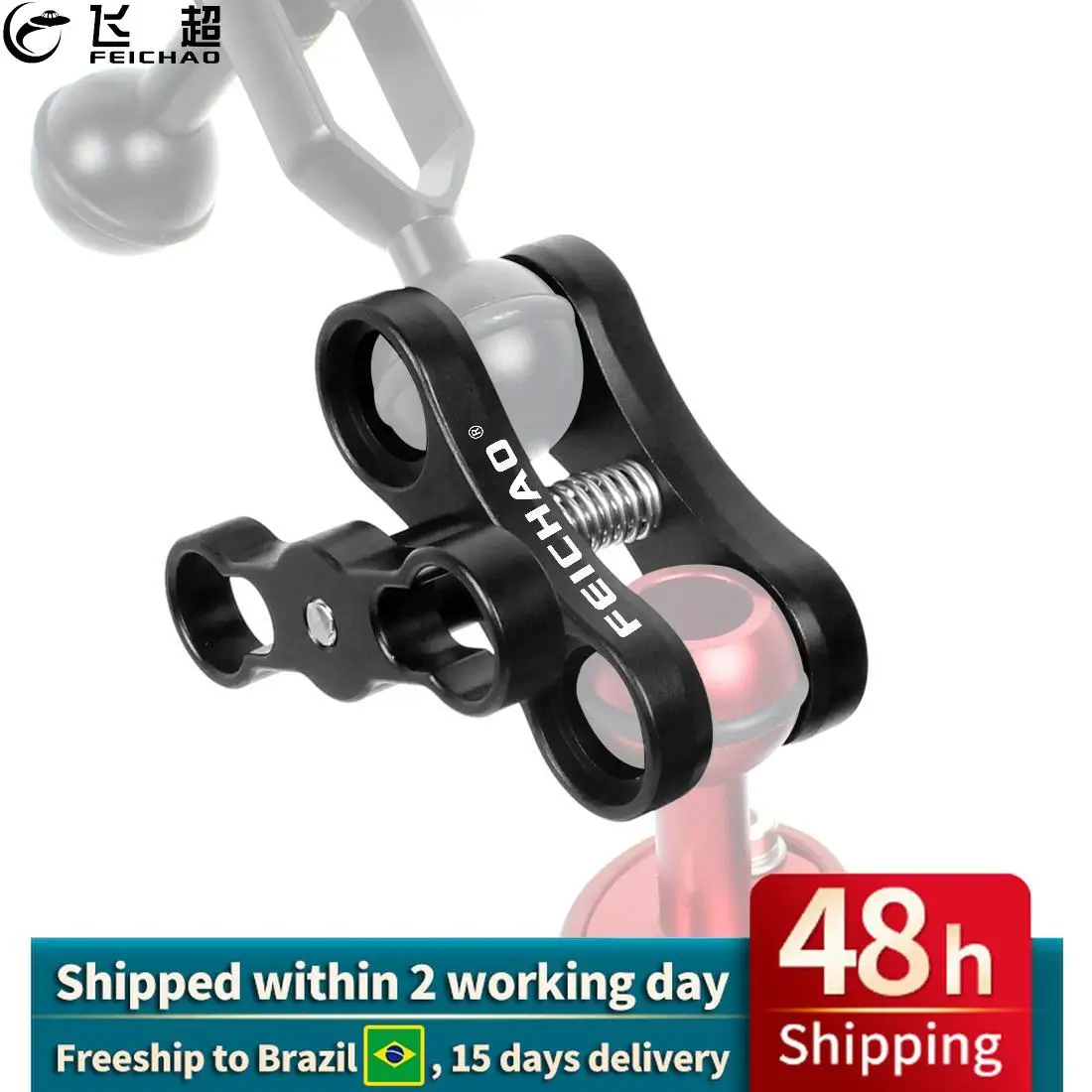 

Подводсветильник кронштейн для камеры DJI Action 2 с двумя отверстиями