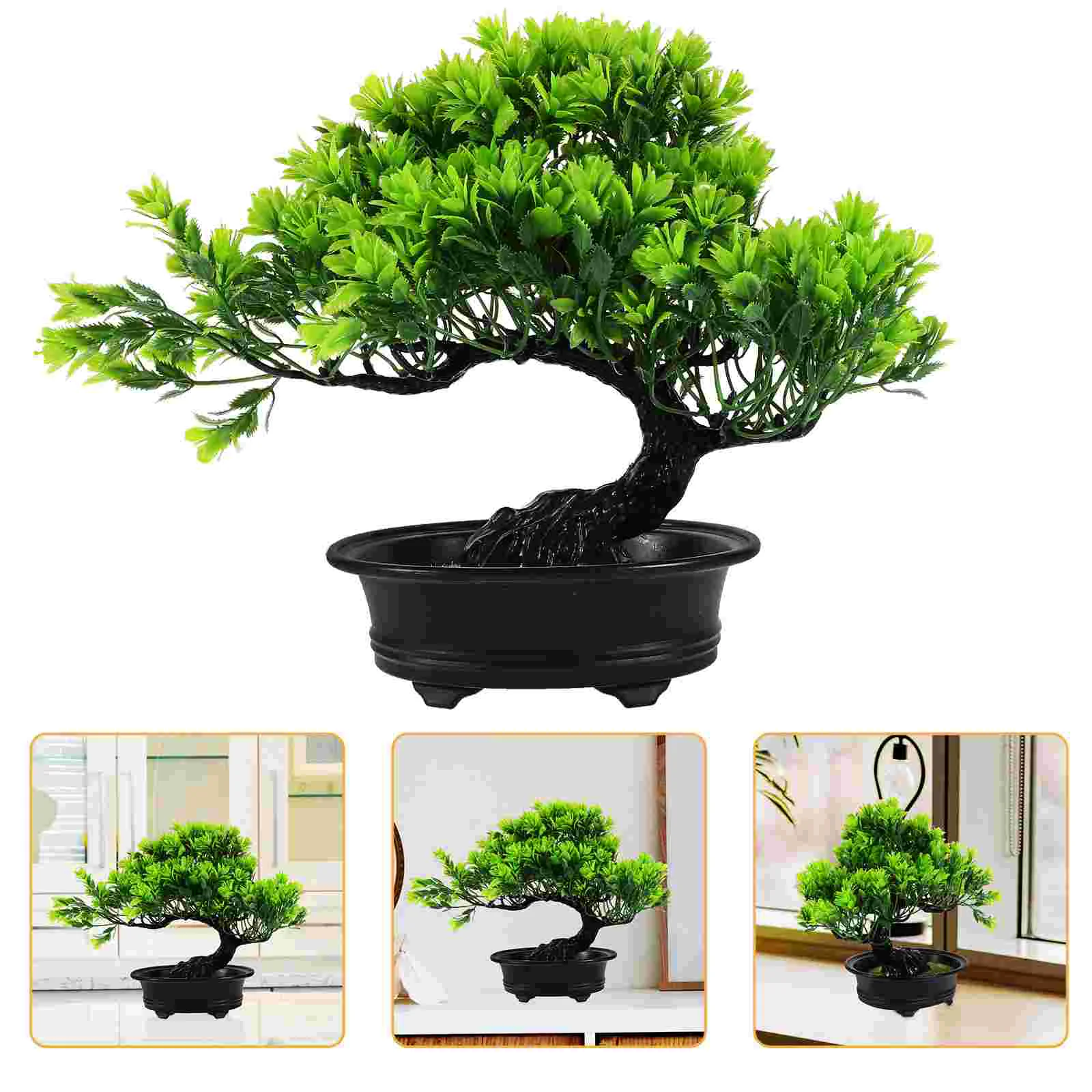 

Fake Flower Artificial Potted Plant Simulation Bonsai Tree Plants Home Decor Indoor Desk