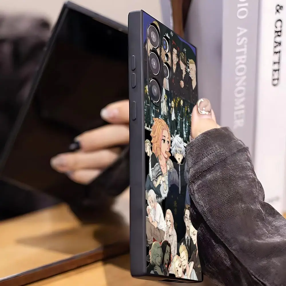 Фото Чехол для телефона JP Tokyo Revenger Anime Hot для Samsung Galaxy S26 S25 S24 S23 S22 S21 Plus Ultra Fold A, мягкий, черный №2