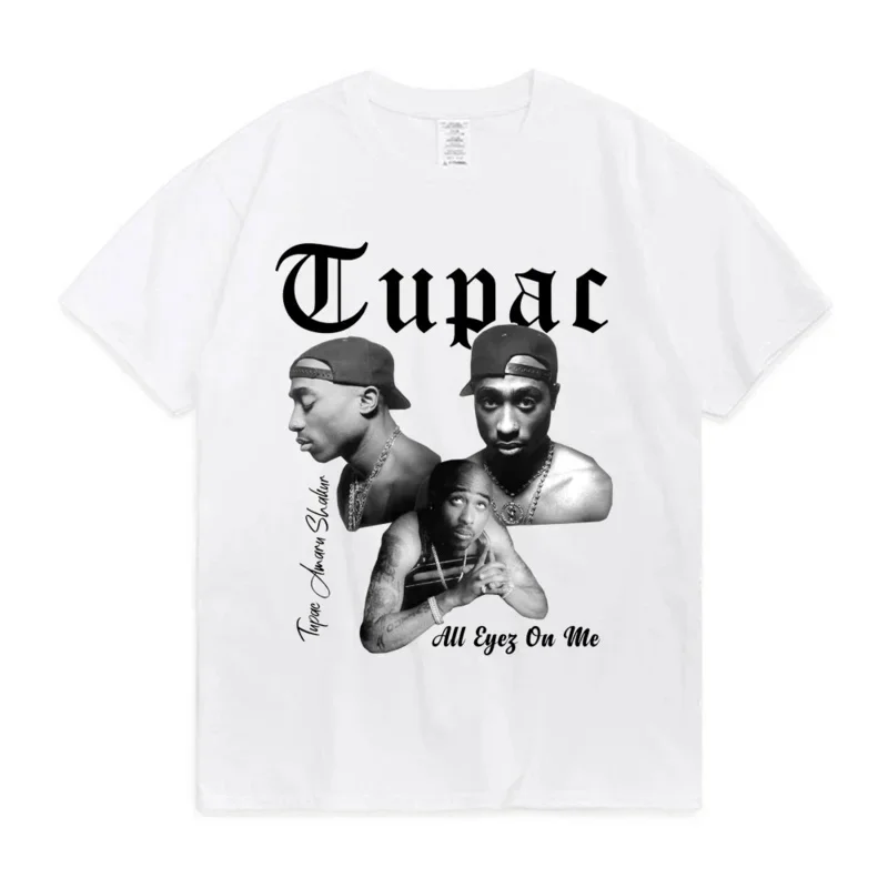 Футболка Rapper Tupac 2Pac с графическим рисунком модная Высококачественная женская