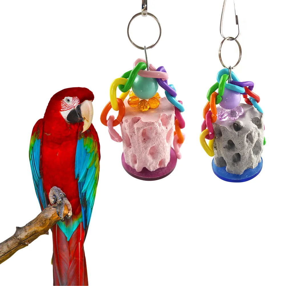 

Stone Pet Teeth Chew Toy Griding Molars Parrot Toys Hanging Birdsanimal Entertainment Intelligent
