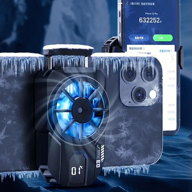 

Mini Phone Cooling Fan E-sports Game Mobile Phone Cooler For Iphone/samsung/xiaomi Cell Phone Cool Heat Sink Cell Phone Radiator