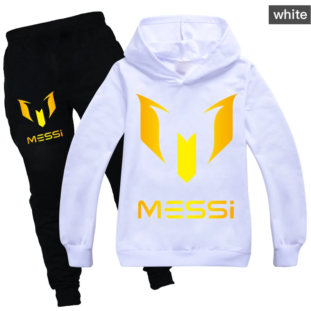 

Argentine Football Superstar Girls Fashion Hoodies Pant Set Kids Clothing Spring Autumn Sports Suit Tracksuit